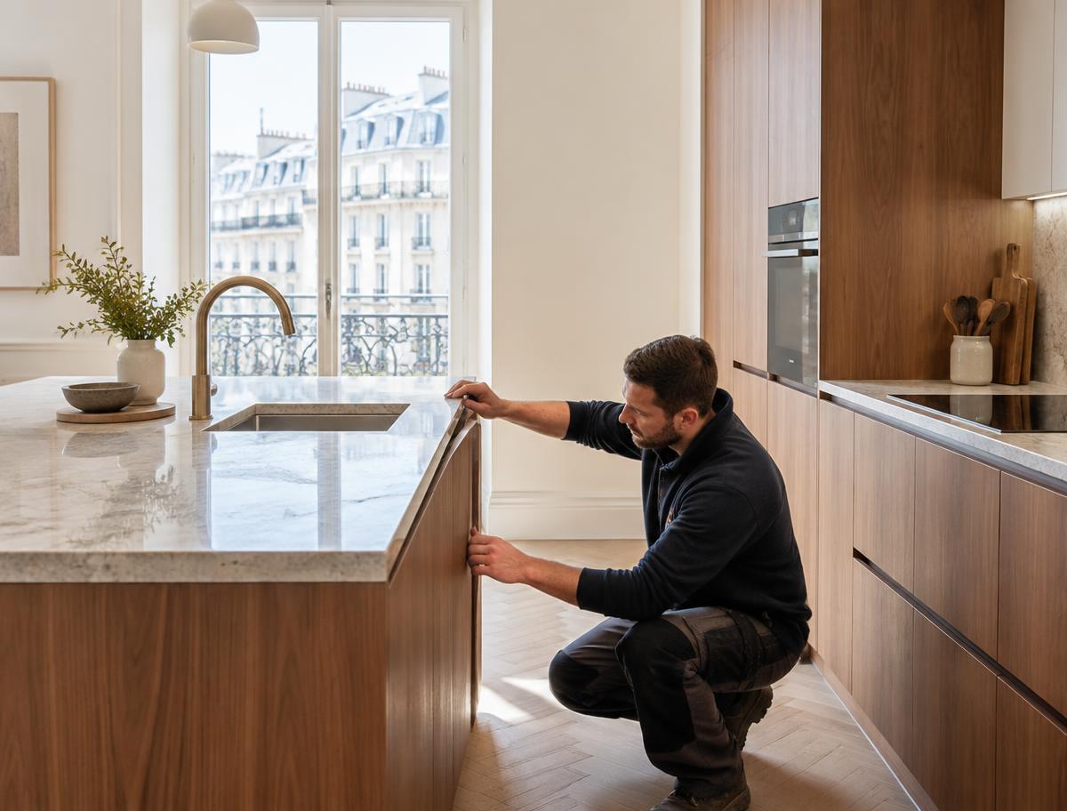 Installation de cuisine : chantier de rénovation en Île-de-France